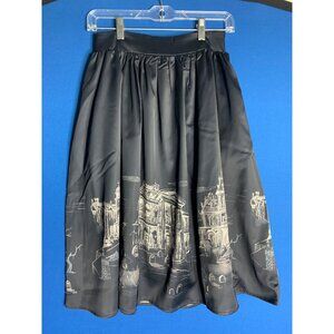 Disney Dress Shop - Haunted Mansion black satin skirt - Size XS
